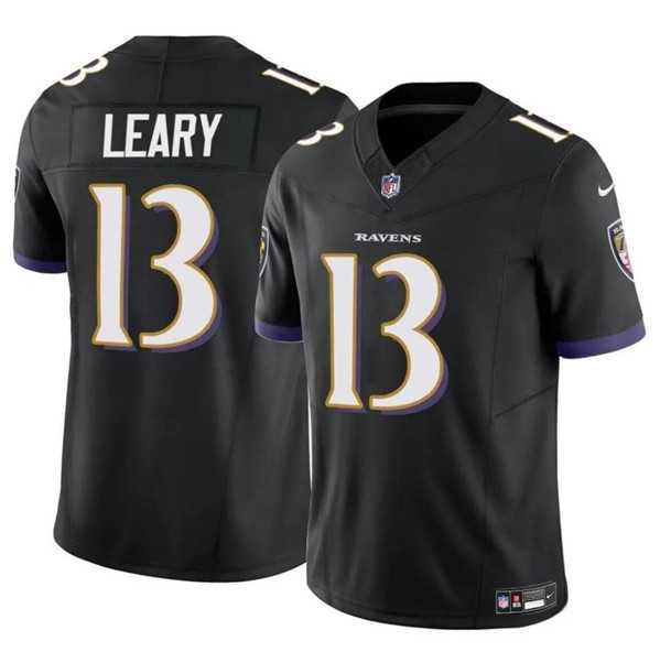 Men & Women & Youth Baltimore Ravens #13 Devin Leary Black 2023 F.U.S.E. Vapor Limited Football Jersey